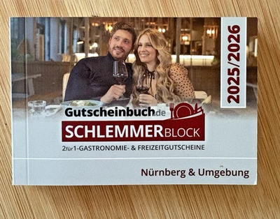 Gutscheinbuch - Schlemmerblock 2025/2026: Nürnberg & Umgebung - NEU - Bild 1 von 2