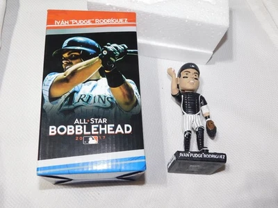 MIAMI MARLINS Ivan PUDGE Rodriguez 2017 All Star MLB Bobblehead NEW - Image 1 of 4
