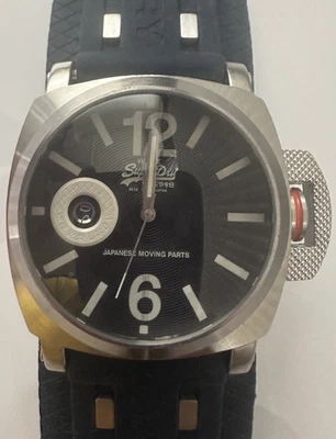 Новый SUPERDRY командир часы синий силиконовый ремень SD049BKBK с б/у оригинальной коробкой - Изображение 1 из 4