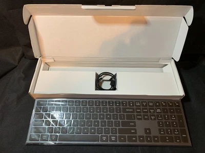 Seenda 7-Color Backlit Wireless Keyboard Model:ISJ-WJK70BT4 Black - Image 1 of 4