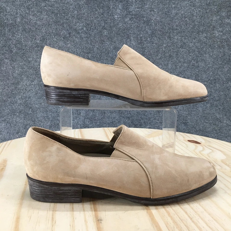 Munro American Shoes Mujer 9.5 M Mocasines Beige Sin Cordones Informales Cómodos Parte Superior Baja Foto 1 de 4