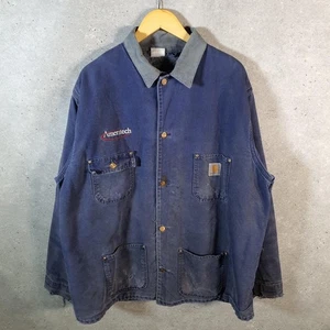 Vintage Carhartt Barn Chore Blanket Lined Jacket Men’s XL Brown USA - Picture 1 of 8