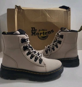 Dr. Martens Boots Women's Size 6 Air Taupe Combs Wair W Poly Twill 31196348 NEW - Picture 1 of 17