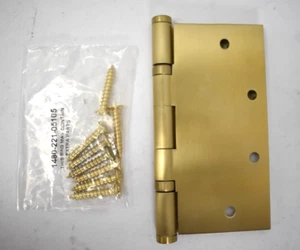 Baldwin 1051.I 5" X 5" Solid Brass Square Corner Ball Bearing Mortise Hinge - Picture 1 of 5