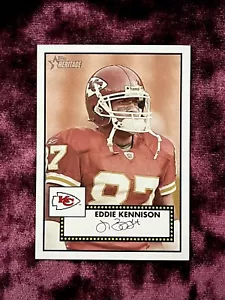 Maglietta Eddie Kennison 1952 Topps Heritage #92 In perfette condizioni Facsimile Auto Chiefs LSU SP - Foto 1 di 4