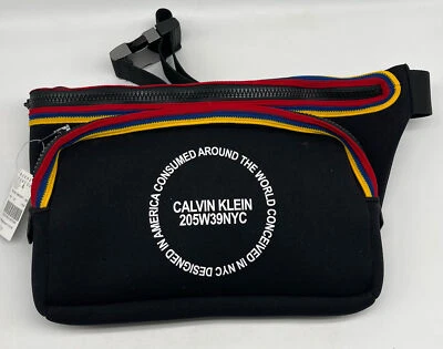 Calvin Klein '205W39NYC' Black Belt Bag w/ Multicolor Trim NWT - Image 1 of 4