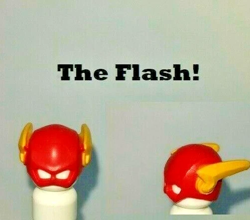 LEGO Minifigura Máscara Casco The Flash Batman Compañero Alas Amarillas Equipo de Batalla Foto 1 de 1