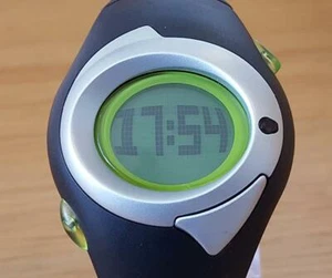 Seltene Herren-Smartwatch 80er Retro Roboter Dot Matrix Zeon Digital Spiel schwarz - Bild 1 von 9