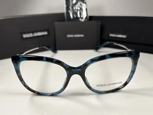 😎 NIB Dolce & Gabbana 3259 Eyeglasses 2887 Blue Tortoise Frames 53/17/140 - Picture 1 of 9