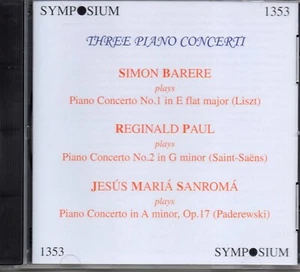 BARERE - PAUL - SANROMA - 3 PIANO CONCERTI - 1946 - 1930 - SYMPOSIUM - Bild 1 von 2