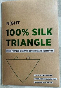 Night 100 % Seide Dreieck Mehrzweck Gesichtsbedeckung und Zubehör ~ Neu im Karton - Bild 1 von 4