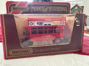 Matchbox Y-23 1922 A.E.C. Omnibus "RAC" - Picture 1 of 3