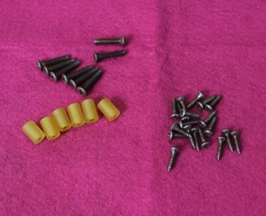 Aged Pickguard Pickup Switch Screws w/ Rubber Spacers Springs For Strat Nickel - Picture 1 of 5