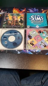 PC game lot Age of Empires, Soldier of Fortune Sims Unleashed Livin Large - Picture 1 of 2