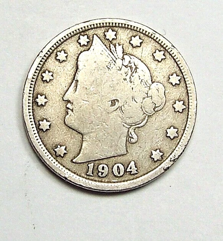 1904     Liberty  Head   V Nickel             *90712214 Cover