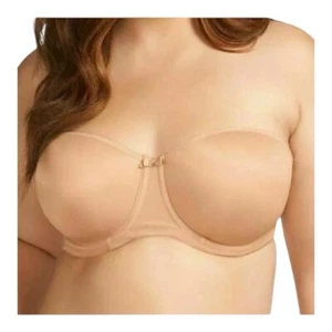Elomi Smoothing Molded Multiway Strapless UW Bra Nude NEW Sz 40 DDD - Picture 1 of 4