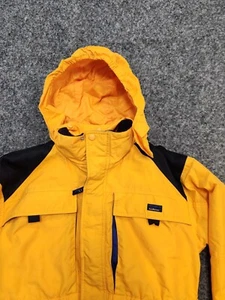 VTG LL Bean Ski Jacket Youth Large 14-16 Yellow Winter Coat Thinsulate Snowboard - Picture 1 of 13
