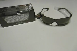 UVEX Flash Sunglasses Black Shiny/ PC Black Lens Made In Germany New - Picture 1 of 10