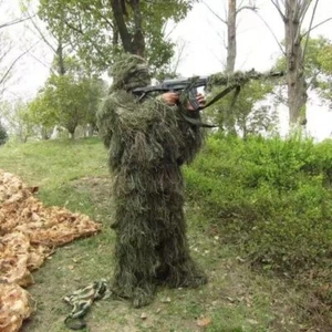 5 Stk 3D Ghillie Erwachsene Tarnanzug Camo Camouflage Kleidung Jagd Suit - Bild 1 von 24