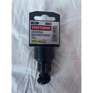 Nuevo Craftsman Negro Universal Max Axess Through Tocket 7/8"" 3/8"" Drive SAE 31388 - Imagen 1 de 1