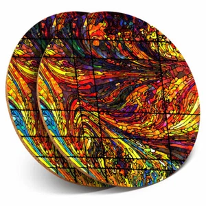 2 x Coasters - Stained Glass Window Artist Home Gift #2176 - Picture 1 of 8