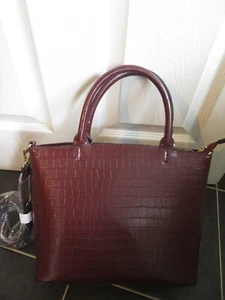 Accessorize brown faux leather handbag. BNWT. Grab handles/shoulder strap - Picture 1 of 5