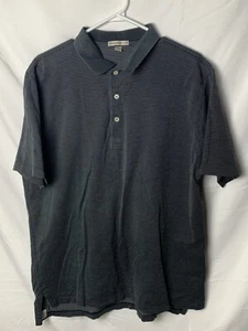 Vintage Peter Millar Men's Large Blue Geometric  Polo Golf Shirt Size L - Foto 1 di 7