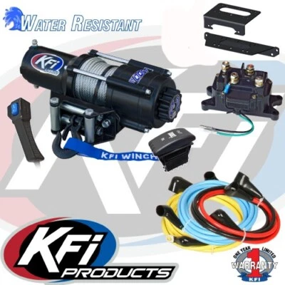 KFI WINCH 2000 LBS AND MOUNT KIT W MOUNT POLARIS 2019-2024 RANGER CREW XP 1000 - Image 1 of 4
