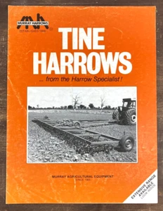Rare Murray Tine Harrows Australia Dealer Sales Brochure Farm Tractor Implement - Picture 1 of 3