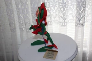 Muñecas Annalee Mobiltee Bufón de Navidad Muñeca Posable 1997 - Imagen 1 de 11