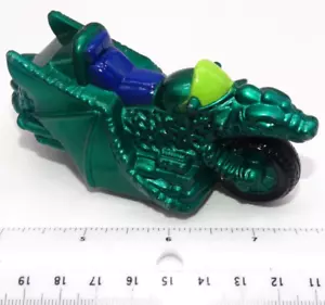 1994 Cyber Cycles Green Motorcycle Pull-Back Wendy's Kids Toy - Picture 1 of 5