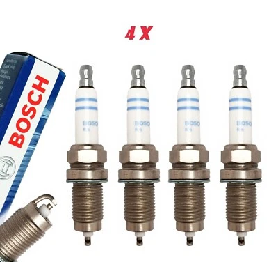 4x (4 stück) BOSCH Zündkerze Super Plus 0242235666 FR7DC für VW FORD FIAT PEJO — 第 1/4 张图片
