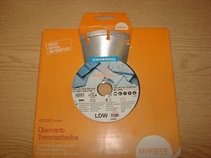 Rhodius LDW Top 230 mm Diamantscheibe 393839 - Bild 1 von 2