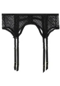 Victoria's secret Dream Angels Black Floral lace suspender garter M/L new Rrp£35 - Picture 1 of 4