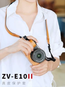 Handmade Half Case For Sony ZVE10 II Camera Cover InsertGenuine Leather - Picture 1 of 16