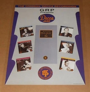 Póster Decca Jazz GRP Presenta Original 1991 Promo 18x30 RARO - Imagen 1 de 1