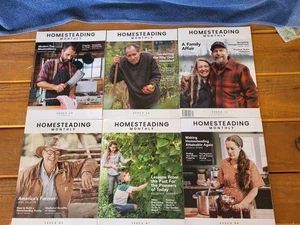 6 Issues Of Homesteading Monthly Magazines - Imagen 1 de 7