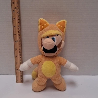 Peluche Super Mario 3D Land Kitsune Tanooki Luigi 9" Nintendo Foto 1 de 4