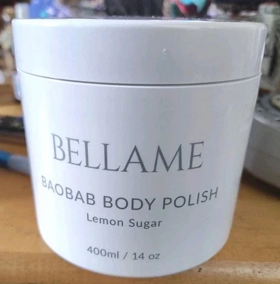 Bellame Baobab Body Polish Lemon Sugar 14 oz Full Size NEW - Image 1 of 3