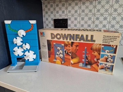 Vintage Downfall Board Game MB Games - 1977 - 100% Complete - Long Box Version - Image 1 of 4