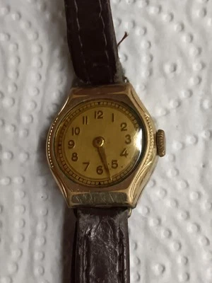 Damen Uhr Kasper Vintage Walzgold Double 20 Mikron Armbanduhr - Bild 1 von 4