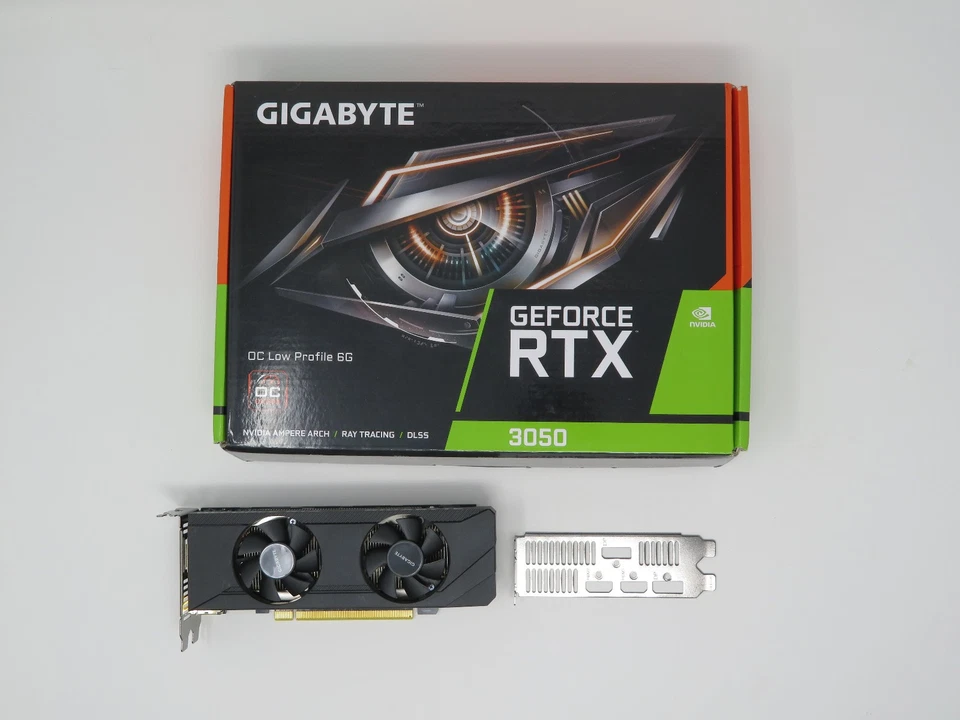 GIGABYTE GeForce RTX3050 OC Low Profile 6G GPU 2X WINDFORCE Fans 6GB GDDR6 96bit - Image 1 of 3