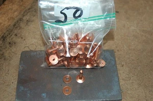 50 - KUPFERNIETEN & GRATE #9 3/4 SCA BLEVINS SCHNALLEN - Bild 1 von 2