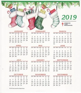 CL118-1, ALA 2019 U.S. Christmas Seals Themed Calendar, FY19-Cal-01 - Picture 1 of 2