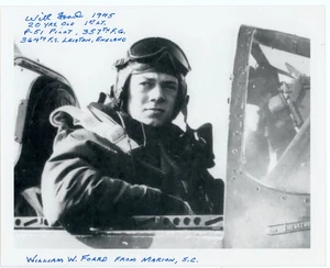 William W Ford DECEASED WWII Fighter Pilot 357FG, 364FS Signed 8x10 Photo E28312 - Picture 1 of 1