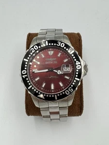 Men's Invicta Professional Diver 6022 43mm Case 200m Stainless Steel Watch Red M - Picture 1 of 7