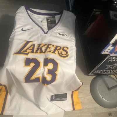 NEW W/TAGS Rare Nike LeBron James Jersey White Authentic Stitched Size 50 - Image 1 of 4