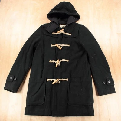 vtg y2k RALPH LAUREN Denim & Supply hooded wool toggle duffle coat MEDIUM tag - Image 1 of 4