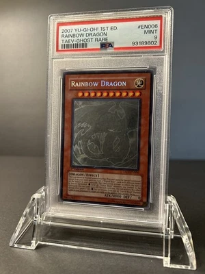 Yugioh Rainbow Dragon TAEV - EN006 Ghost Rare 1st Edition PSA 9 - Image 1 of 2