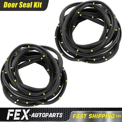 2x Front Left & Right Door Weatherstrip Seal for Chevrolet G10 G20 G30 1978-1995 Foto 1 de 4